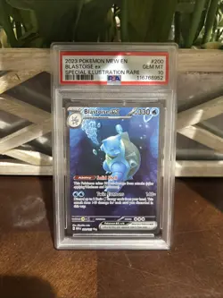 Blastoise ex 200/165 Special Illustration Rare Pokemon S&V 151 - PSA 10 GEM MT - Image 1