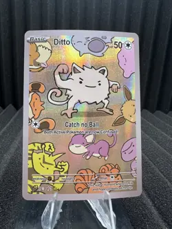 Ditto (Mankey) #26 - Holo Foil - After Skool Hobby Series 2 Fan Art- Pokemon - Image 1