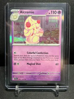 Alcremie 065/142 Holo Rare Pokemon 2024 Stellar Crown NM - Image 1