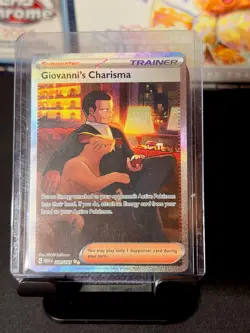 Pokemon Giovanni's Charisma Trainer Special Illustration Rare 204/165 Holo - Image 1