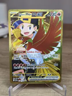Ethan’s Ho-Oh ex Gold Secret Rare 239/182 Destined Rivals Pokemon Hyper Rare NM - Image 1