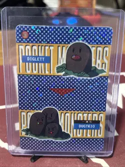 Vintage Pokemon Pocket Monsters Psyduck, Diglett Vending Holo Prism 1999 - Image 1
