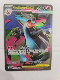 MEGA CHARIZARD X EX 2025 POKEMON PHANTASMAL FLAMES PFL EN #109/094 ULTRA RARE - Image 1