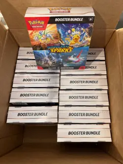 [Lot of 12] Pokemon TCG: Scarlet & Violet Surging Sparks Booster Bundles - Image 1