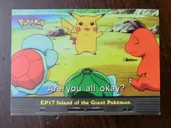 MP! Pokemon Topps EP17 Island of the Giant Pokemon TV Animation Blue Logo - Image 1
