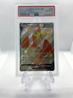 Pokemon 2021 Shining Fates Fullart Cramorant V #SV086 PSA 10 - Image 1
