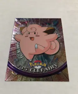 2000 Pokemon Topps Chrome CLEFAIRY #35 Foil TV Animation Series LP Refactor - Image 2