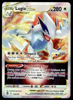 Pokemon TCG SWSH12: Silver Tempest #139/195 Lugia VSTAR NM - Image 1