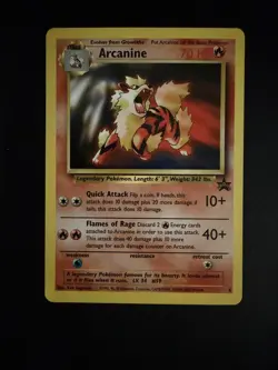Pokemon TCG Arcanine Black Star Promo 6 WOTC - Image 1