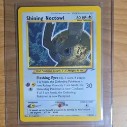 Pokemon Shining Noctowl Neo Destiny Shiny Holo Rare 110/105 2000 60 HP - Image 1