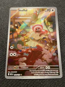 Pokemon: Stufful Illustration Rare IR Full Art Holo Mega 154/132 (Near Mint) - Image 1