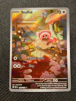 Pokemon: Stufful Illustration Rare IR Full Art Holo Mega 154/132 (Near Mint) - Image 3