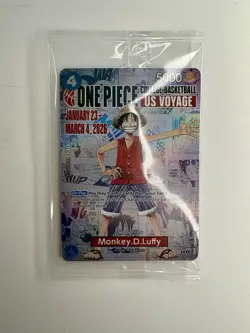 Monkey D Luffy P-055 Promo One Piece Card Gonzaga College Basketball US SEALED - Image 1