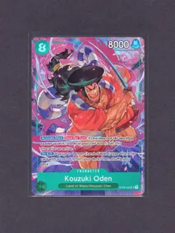 Kouzuki Oden Alternate Art SR OP02-030 Paramount War Foil One Piece - Image 1