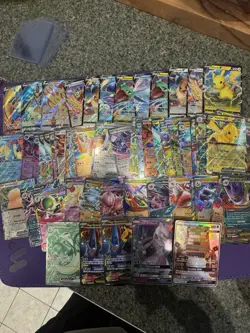 LOT OF 76 POKEMON CARDS EX V FULL ARTS SHINIES HIDDEN FATES GX - Image 1