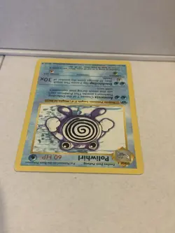 1st Edition Shadowless Base Set Vintage Poliwhirl Pokemon Card - Image 3