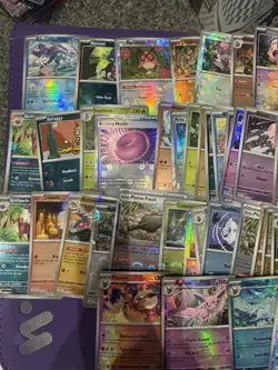 LOT OF 69 POKEMON CARDS MASTERBALLS, POKEBALL REVERSES 151, PALDEAN FATES ETC - Image 2