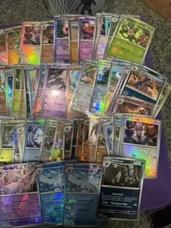 LOT OF 69 POKEMON CARDS MASTERBALLS, POKEBALL REVERSES 151, PALDEAN FATES ETC - Image 3