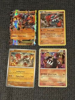 Pokemon TCG Groudon Card Lot(4): Ex 85/160, 6/95, 84/160, 093/182 All Holos - Image 1
