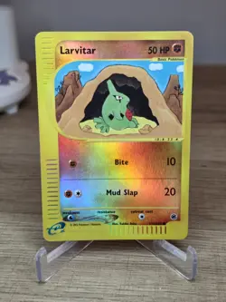 Larvitar 116/165 Reverse Holo Expedition Pokemon Card - Image 1