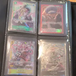 Bandai One Piece Card Game OP09 OP05 OP14 (37) Lot Luffy Teach Roger Hancock Law - Image 2