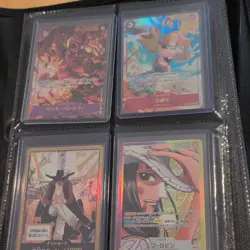 Bandai One Piece Card Game OP09 OP05 OP14 (37) Lot Luffy Teach Roger Hancock Law - Image 3