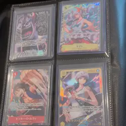 Bandai One Piece Card Game OP09 OP05 OP14 (37) Lot Luffy Teach Roger Hancock Law - Image 4