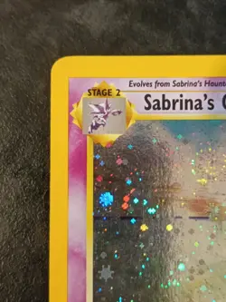 Sabrina's Gengar Holo 14/132 Gym Heroes Pokemon Card NICE SWIRL 🍥 - Image 2