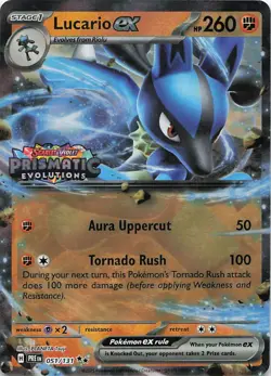 Lucario ex (Prismatic Evolutions Stamp) Double Rare Miscellaneous Cards & Produc - Image 1