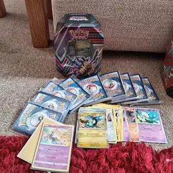 Pokemon Cards Bundle 200 + tin Holos Rev Holo's TCG FREE POSTAGE - Image 1