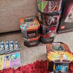 Pokemon Cards Bundle 200 + tin Holos Rev Holo's TCG FREE POSTAGE - Image 2