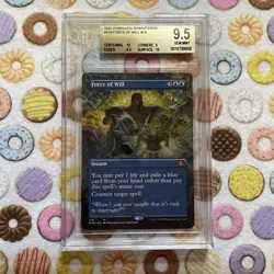 BGS 9.5 GEM MINT MTG 2023 Force Of Will Mythic Rare #418 Dominaria Remastered - Image 1