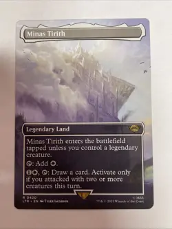 Minas Tirith (0420) (Borderless) Universes Beyond: the Lord of the Rings Rare - Image 1