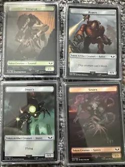 MTG Warhammer 40k Commander Decks Set of 4 double sleeved - Image 2