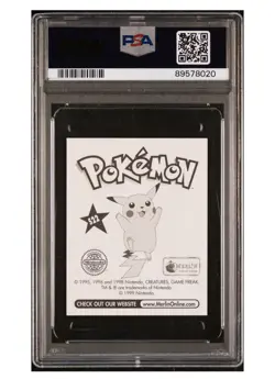 1999 Merlin Pokemon Snorlax Prism #S22 Psa 8 - Image 2