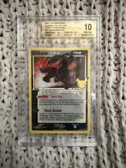BGS 10 Gold Label Umbreon 17 Celebrations Classic Collection Pristine Pokemon - Image 1