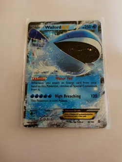 Wailord 38/160 PRIMAL CLASH Pokemon Card Holo Rare 062718 - EX - Image 1