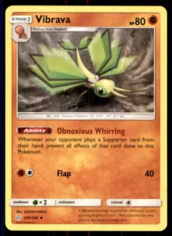 2019 Sun & Moon - Cosmic Eclipse Vibrava Stage 1/Uncommon #109 - Image 1