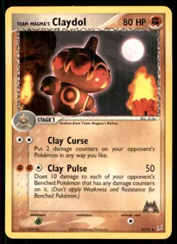 2004 EX - Team Magma vs Team Aqua Team Magma’s Claydol Stage 1/Uncommon #33 - Image 1