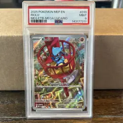 Pokemon TCG Riolu Illustration Rare #010 Promo PSA 9 - Image 1