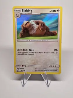 Pokemon TCG Slaking 18/18 Detective Pikachu Holo Rare LP - Image 1