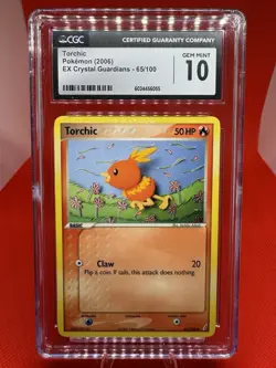 2006 Torchic EX Crystal Guardians 65/100 CGC GEM MINT 10 -Pokemon TCG Vintage - Image 1