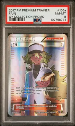 N Xy Collection Pokemon Premium Trainer Xy Collection Promo 105a/124 PSA 8 - Image 1