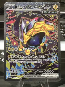Pokemon Iron Hands ex 154/131 Prismatic Evolutions Illustration Rare Holo 230 H… - Image 1
