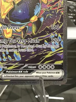 Pokemon Iron Hands ex 154/131 Prismatic Evolutions Illustration Rare Holo 230 H… - Image 4