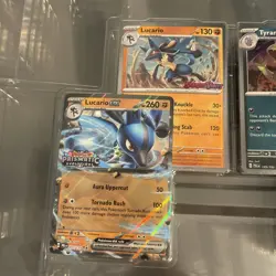 Pokemon Prismatic Evolutions Lucario ex & Tyranitar ex Premium Collection Promos - Image 4