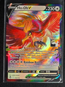 Ho-Oh V 140/195 (Ultra Rare) Prize Pack Series Stamped Near Mint - Image 1