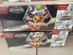 22x Pokemon TCG: Sam’s Club Prismatic Evolutions Surprise Box & Booster Bundle - Image 1