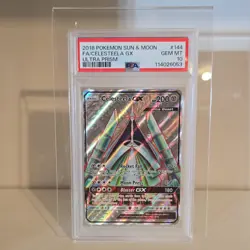 Pokemon TCG Celesteela GX 144/156 Ultra Prism Ultra Rare Full Art Holo PSA 10 - Image 1