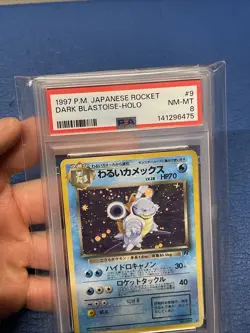 1997 Pokemon Team Rocket JP Dark Blastoise #009 PSA 8 Vintage Japanese NM-MT Vtg - Image 2